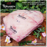 Beef D RUMP own-aged WAGYU TOKUSEN marbling <=5 frozen half cuts +/- 3.5kg (price/kg)